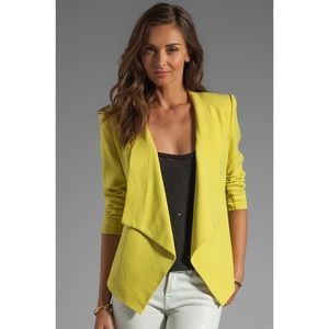 BCBGMAXAZRIA Lime Draped Blazer